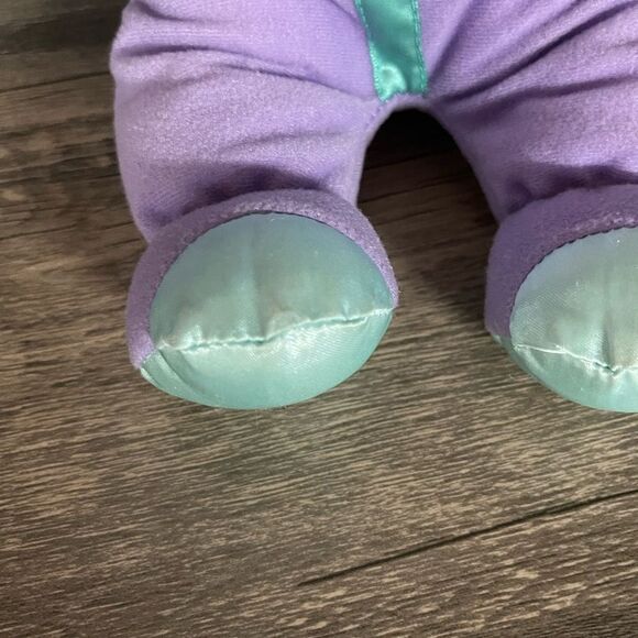 Vintage Cabbage Patch Kids Pajama Baby Doll–1990s Plush Lavender Satin Trim 14” - Picture 5 of 8